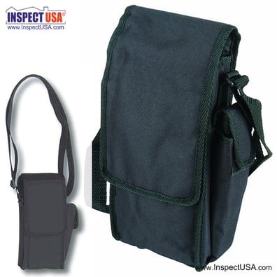 Black Fire Hose Instrument Case 10x4x2 Inches (CA-05A) with Strap