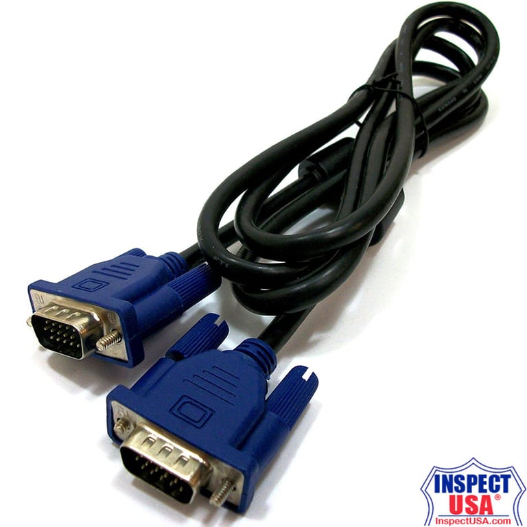 VGA Cable 6' (DB15-MM) Male DB15 to Male DB15 Connector