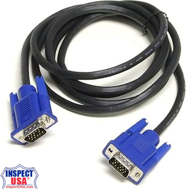 VGA Cable 6' (DB15MM-HD) Male DB15 to Male DB15 Connector