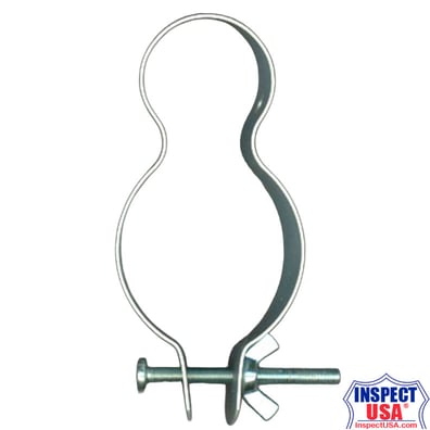 Zinc Plated Double Pipe Clamp (DC98) 2" Diameter