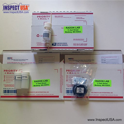 Short/Long Term Radon Air & Water Test Kit (rn-DLX) Lab Fee Included
