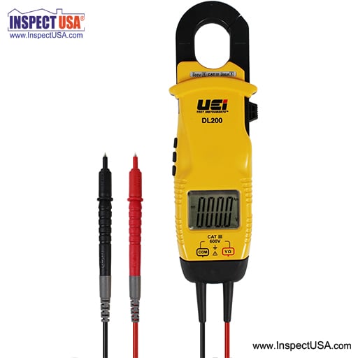 UEI Clamp Meter and Voltage Tester (DL200) with Leads & Case