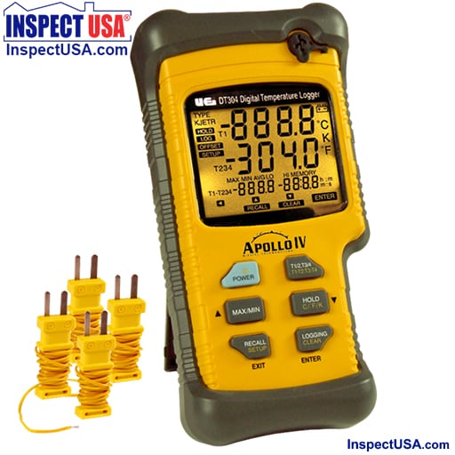 Data Logger Quad Input UEI Thermometer (DT304) -328° to 2498°F