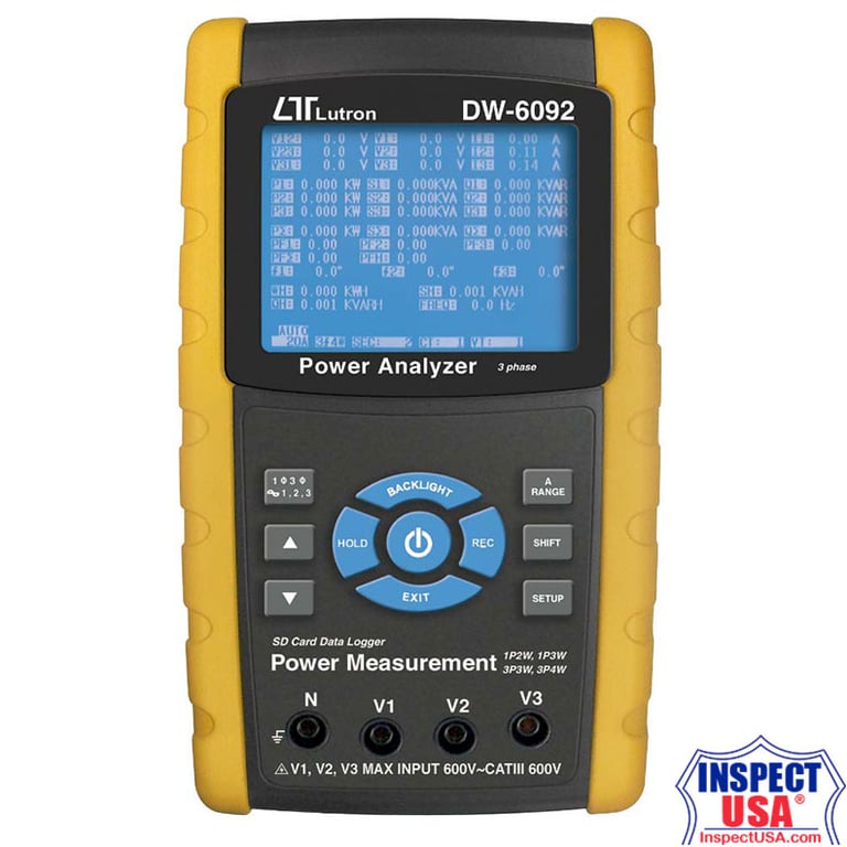 Lutron 3 Phase Power Analyzer (DW-6092) with Data-Logging