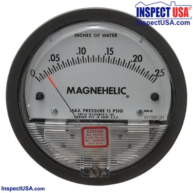 Dwyer Magnehelic Manometer (2000-00) 0-0.25"WC High Resolution