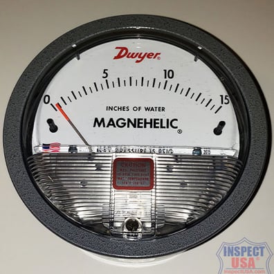 Dwyer Magnehelic Manometer (2015) 0-15" Water Column