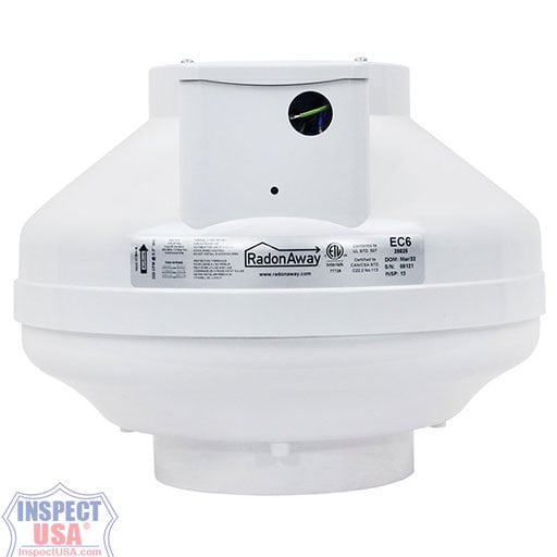 RadonAway Pro-Series 6" Radon Mitigation (EC6) 5Year Warranty