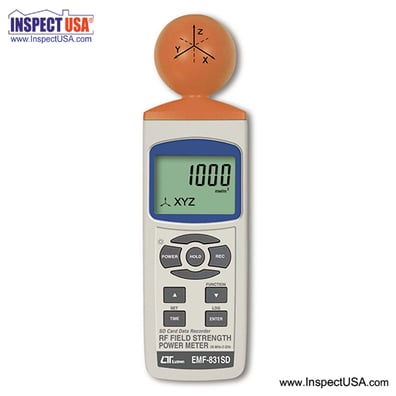Radio Field Strength Power Meter (EMF-831SD) Data Logging