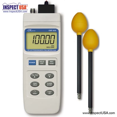3-Axis Low & High Frequency EMF Meter (EMF-839) with 2 Probes