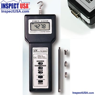 Force Gauge Tension & Compression 5Kg (FG-5000A-RS232) w/Case