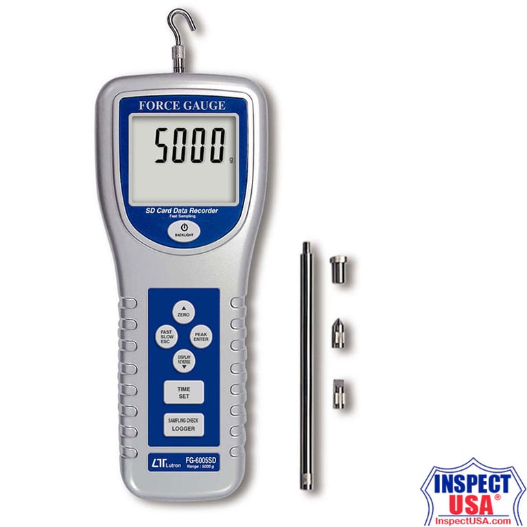 Force Gauge Tension & Compression 5Kg (FG-6005SD) DataLogging
