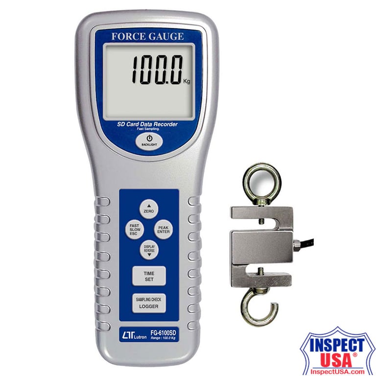Force Gauge Tension & Compression 100Kg (FG-6100SD) DataLogging