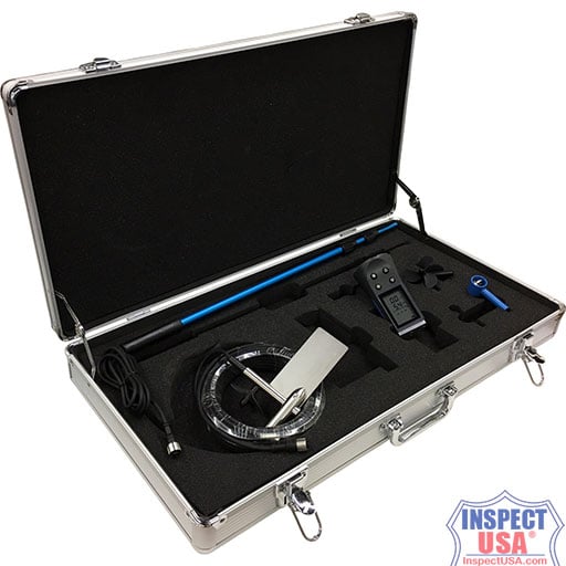 FloWatch Air & Water Flow Meter Kit (FW450HK) with Probes & Hard Case