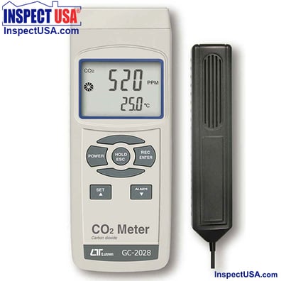 Lutron Carbon Dioxide Meter (GC-2028) with Remote Sensor Probe