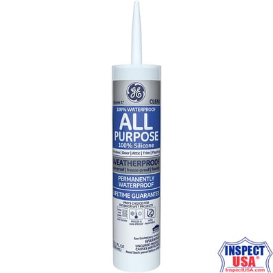 GE Silicone All Purpose (GE00012) 10.1oz Clear Silicone Caulk