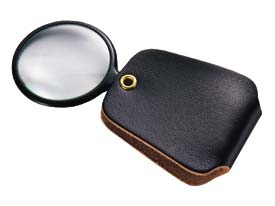 2.5x Round 1" Magnifying Glass (532) Pocket Magnifier
