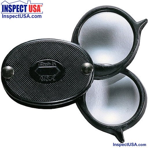 6x 3x Round Magnifying Glass (537) Non-Conductive Frame