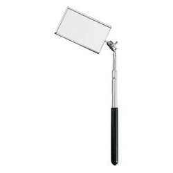 Inspection Mirror GLASS 3.5" x 2" (560) Extends 16" Chrome Shaft