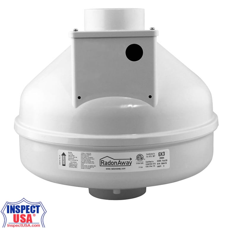 RadonAway Pro-Series 3" Radon Mitigation Fan (GX3) 5Year Warranty