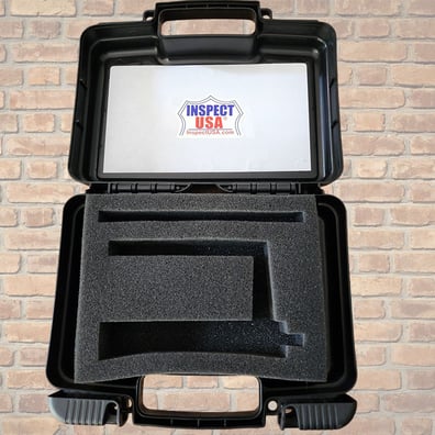 Black Hard ABS Instrument Case 9x6x4" (HC-9x6x4) with Padding