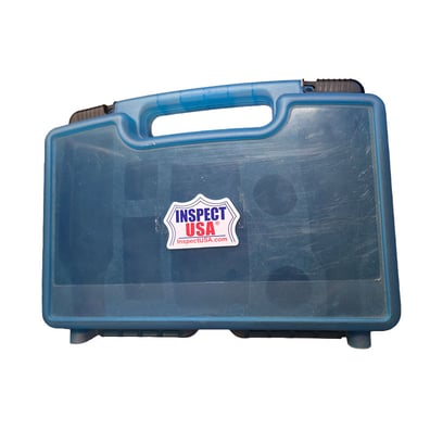 Blue Hard ABS Instrument Case 16x10x4" (HC-16x10x4) with Padding