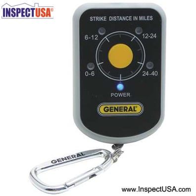 General Tools Personal Lightning Detector (LD7) 40 Mile Range
