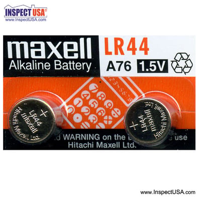 Button Cell Maxell 1.5Volt Alkaline Battery (LR44) 2Pack