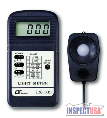 Digital Light Meter, LX-103 LUX & Foot Candles, 3 Ranges
