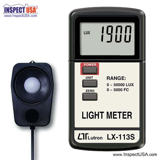 Auto-Range Light Meter, LX-113s LUX & Foot Candles, 3 Ranges