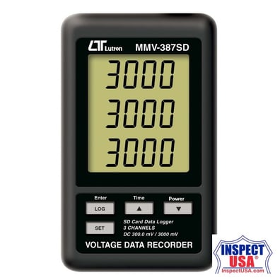 Lutron 3 Channels DC 300.0 Mv/3000 Mv Voltage Recorder (MMV-387SD)