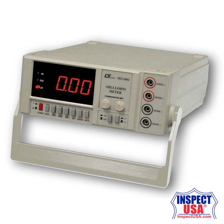 Benchtop Milli-Ohm Meter (MO-2002) with Leads