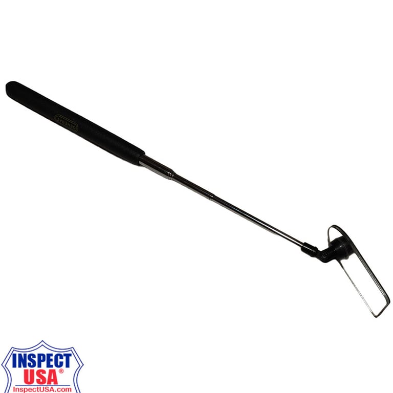 ACRYLIC Inspection Mirror 1.75" x 2.6" (MR02) Extends to 27"
