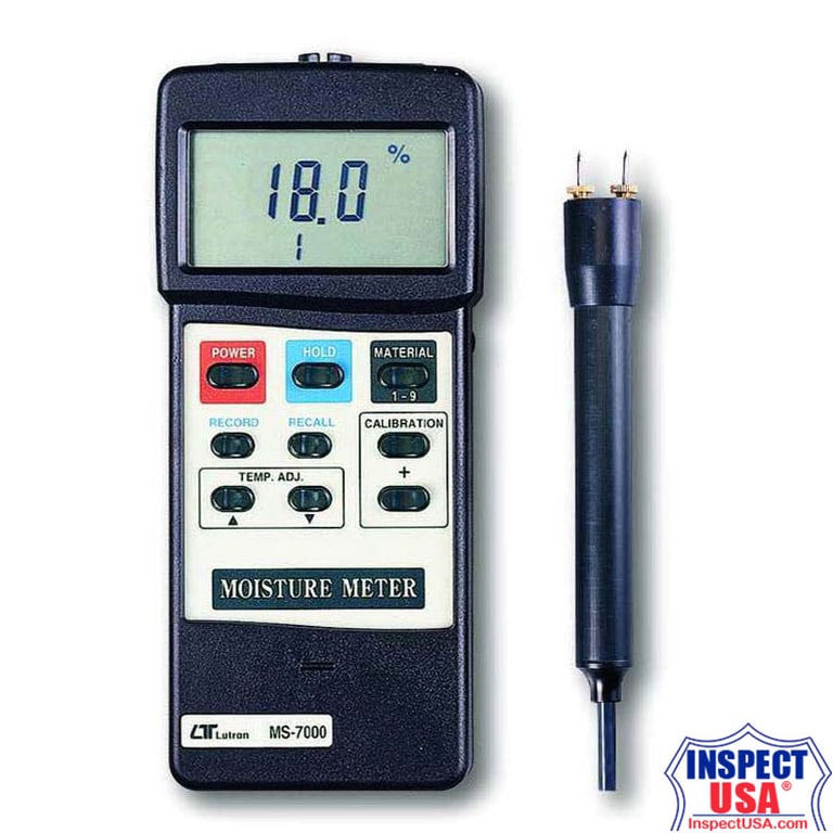 Lutron Wood Moisture Meter 9-30% (MS-7000) Remote Probe