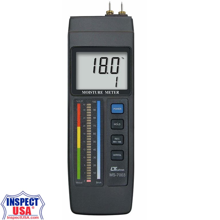 Concrete & Wood Moisture Meter 0-100% (MS-7003) LCD & LED Display