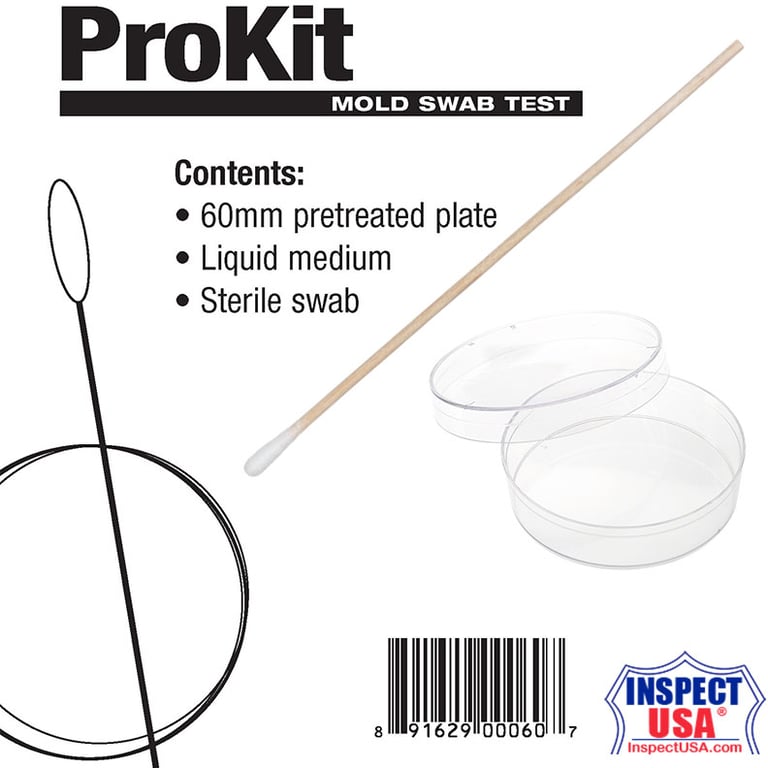 Swab Test Kit (MSTK-01) with Swab, Petri Dish & Culture Gel