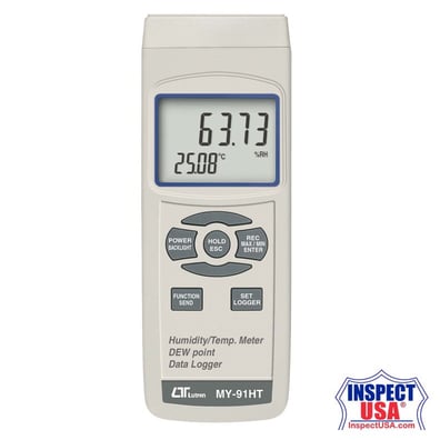 Lutron Humidity/Temp. Meter Dew Point, RS232, Data Logger (MY-91HT)