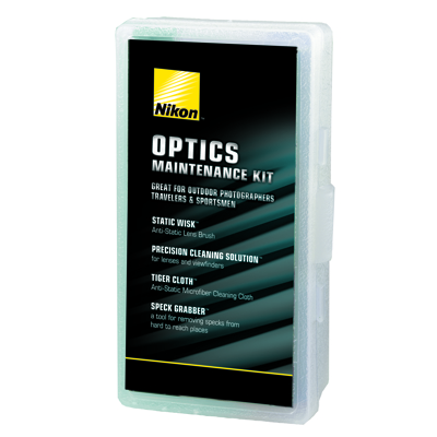 Nikon Optics Maintenance Kit (NIK-7073) Brush, Solution, Cloth