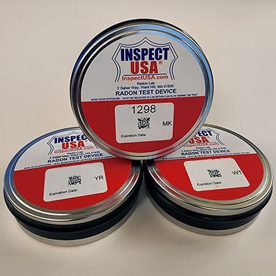 New Jersey Short Term Radon Test Kit (NJ-CAN) Includes Mailer & Fees