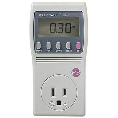 P3 Electricity Usage Meter Digital 110vAC (P4460) Displays Cost