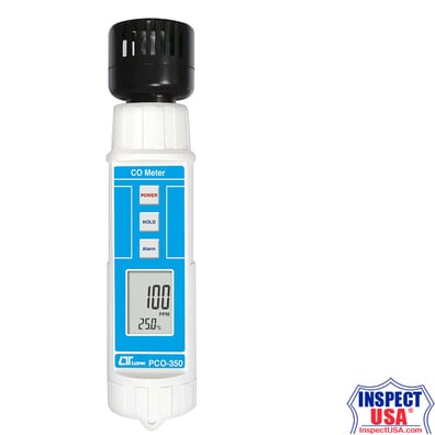 Carbon Monoxide Detector & Thermometer (PCO-350) with Alarm