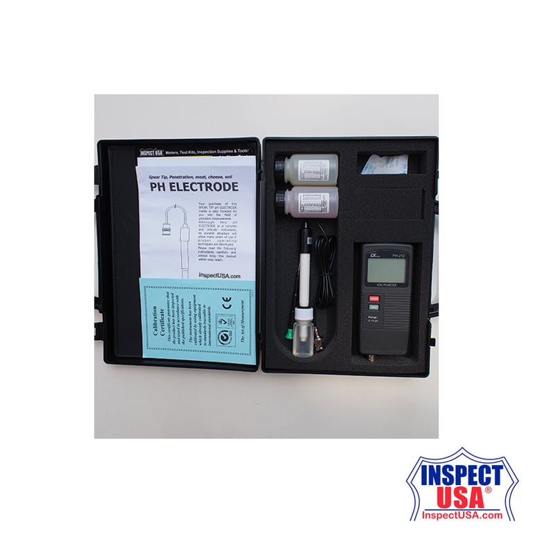Lutron pH 0-14 Meter Kit (PH-212) Liquids, Soil & Foods