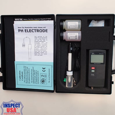 Lutron pH 0-14 Meter Kit (PH-212) Liquids, Soil & Foods