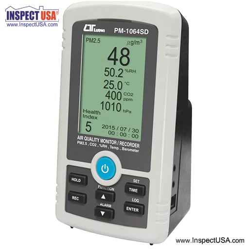 Indoor Air Quality Monitor Logger (PM-1064SD) PM2.5, CO2, Temp & RH