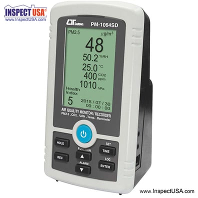 Indoor Air Quality Monitor Logger (PM-1064SD) PM2.5, CO2, Temp & RH