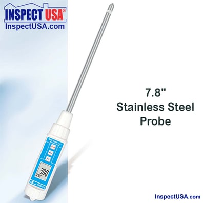 Compost & Soil Moisture Temperature Meter (PMS-716) 7.8" SS Probe