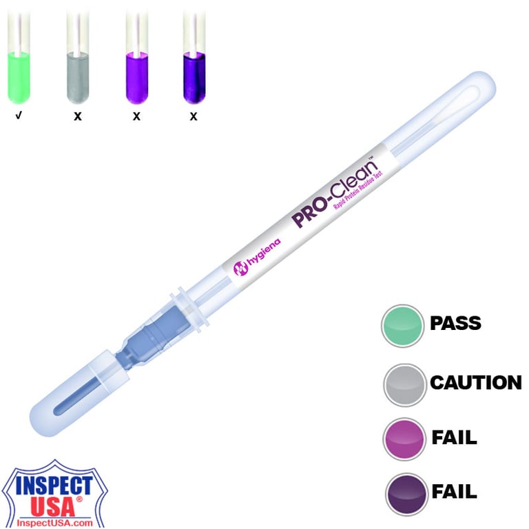 Hygiena Pro Clean Rapid Protein Residue Test 100 Pack, Dated: 2026-06-26