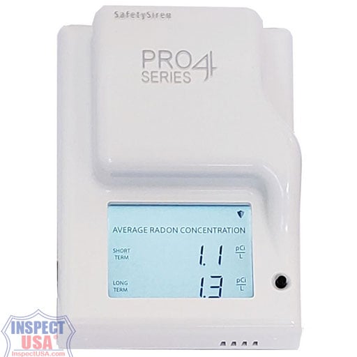 Safety Siren Radon Gas Monitor & Alarm (Pro4) 48Hr Result