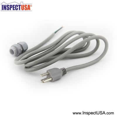 Power Cord 8 Foot 18 gauge (27004) with Water Tight Bushing