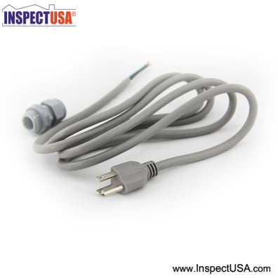 Power Cord 8 Foot 18 gauge (27004) with Water Tight Bushing