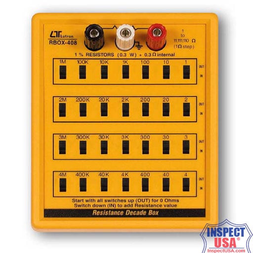 Lutron Resistance Decade Box (RBOX-408) 7 Resistance Decades